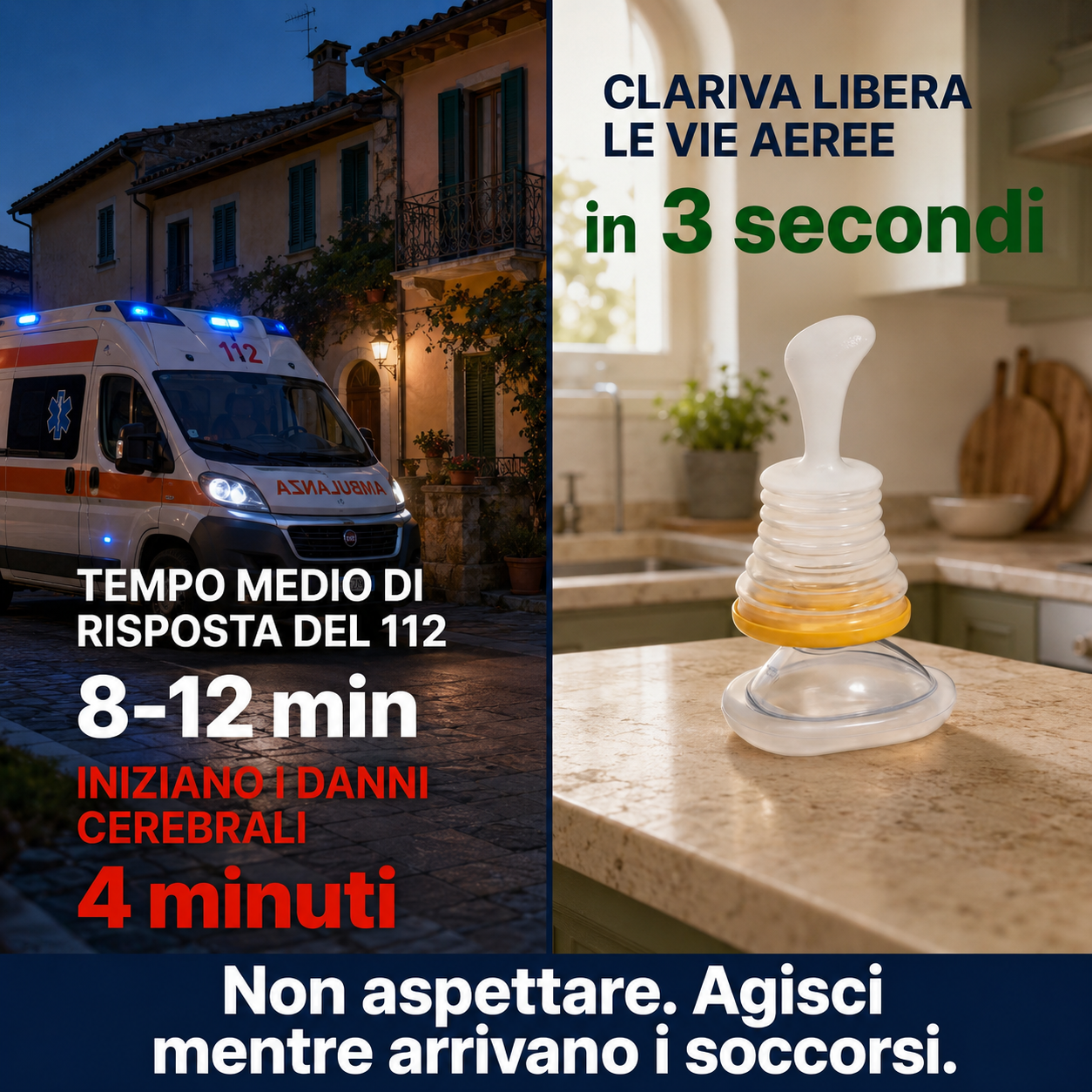 Dispositivo anti-soffocamento per adulti e bambini